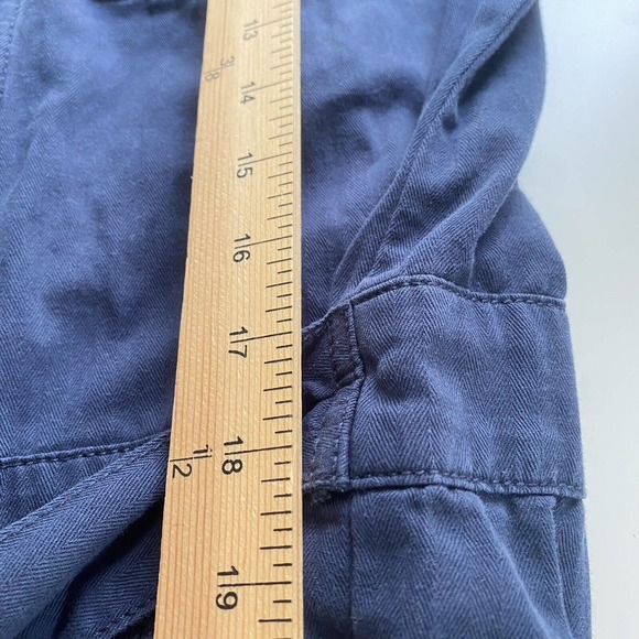 Lucky Brand Coverallls Womens Small Tie Front Boiler Suit Jumpsuit Navy Blue NEW - Picture 9 of 16